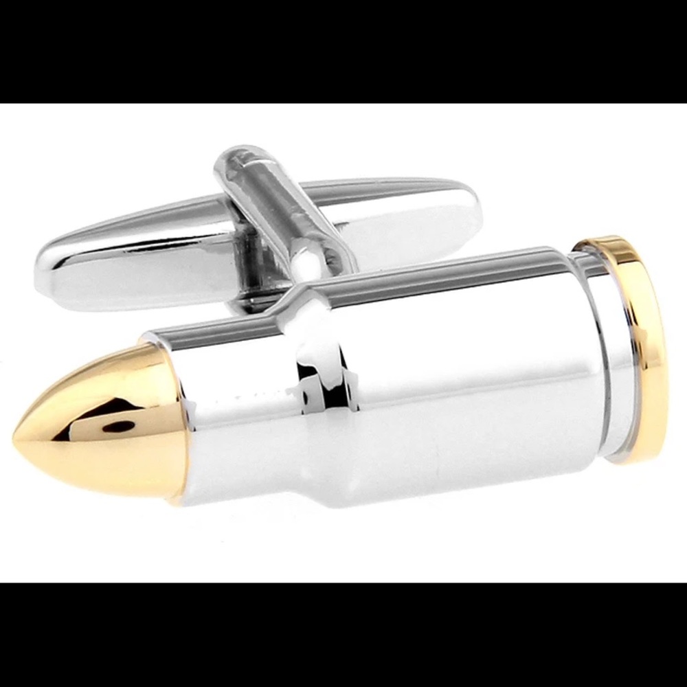 $7 BULLET CUFFLINKS. NEW. $7 IF BUNDLED - Picture 3 of 7